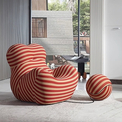 Italian Leisure 1 Person Sofa Chair Simple Living Room Single Lazy Sofa Custom Design
