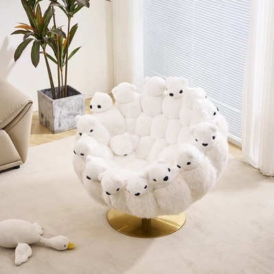 Creative Designer Single Leisure Chair Personality Art Doll Animal Doll Fabric Lazy Sofa Chair