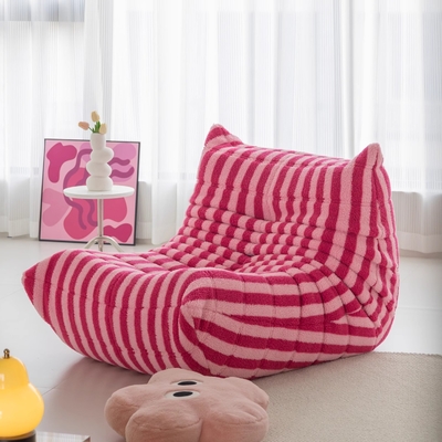 Nordic togo caterpillar lazy sofa net red fabric living room balcony designer leisure single sofa recliner