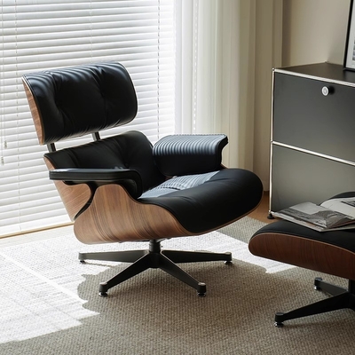 Eames Eames Recliner Emperor Chair Living Room Single Seat Leather Lounge Chair