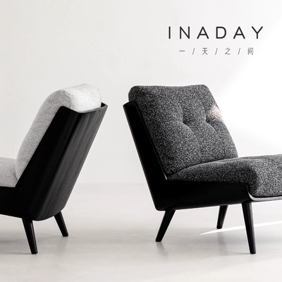 Simple Leather Single Sofa Chair Modern Cowhide Leisure Atmospheric Chair Small Sized