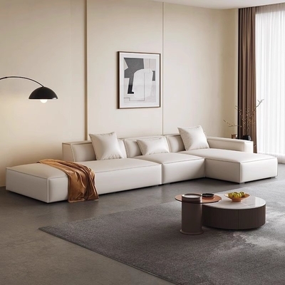 Italian Style Leather Living Room Sofa Modern Design Sectional Couch For Home Hotel