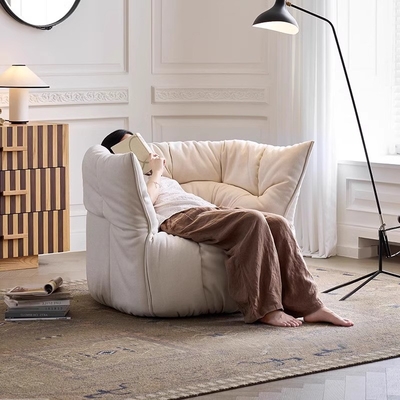 Living Room Fabric Sofa Modern Linen Couch With High Density Sponge Inner Frame