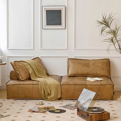 Custom Sizes Small Leather Recliner Sofa Chair Living Room Modern Leather Sofa