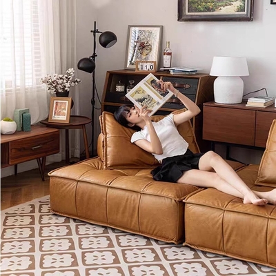 Custom Sizes Small Leather Recliner Sofa Chair Living Room Modern Leather Sofa