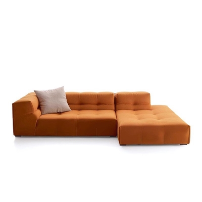 L Shaped Living Room Fabric Sofa Small Apartment Modern Modular Sofa Nordic Style