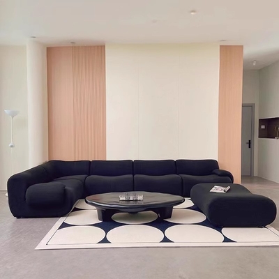 Fabric Living Room Compression Sofa Small Folding Retro American Removable Sofa