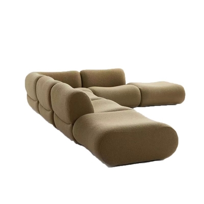 Fabric Living Room Compression Sofa Small Folding Retro American Removable Sofa