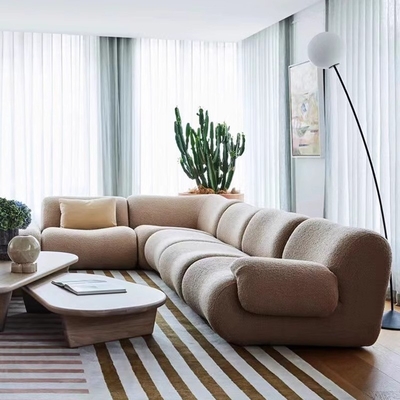 Fabric Living Room Compression Sofa Small Folding Retro American Removable Sofa