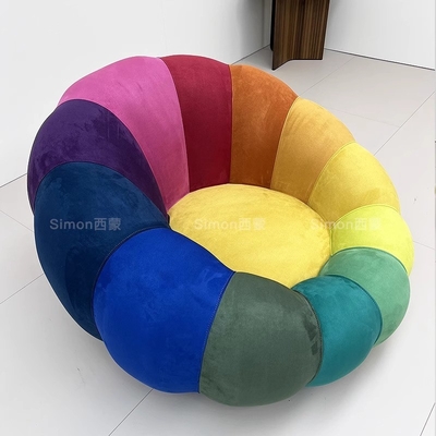 Compression Type Lazy Single Sofa Small Apartment Modern Pumpkin Sofa OEM Design