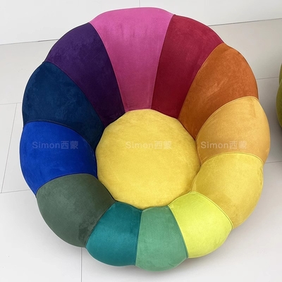 Compression Type Lazy Single Sofa Small Apartment Modern Pumpkin Sofa OEM Design