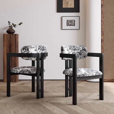 Nordic Solid Wood Dining Chair Italian Minimalist Hotel Coffee Shop Negotiating Chair