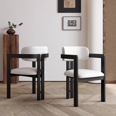 Nordic Solid Wood Dining Chair Italian Minimalist Hotel Coffee Shop Negotiating Chair