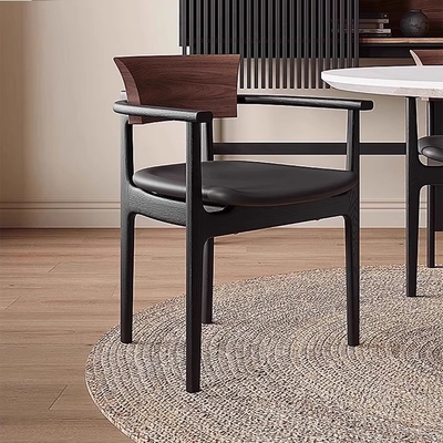 Minimalist Modern Solid Wood Dining Chairs Home Hotel Leisure Ash Wood Backrest Chair