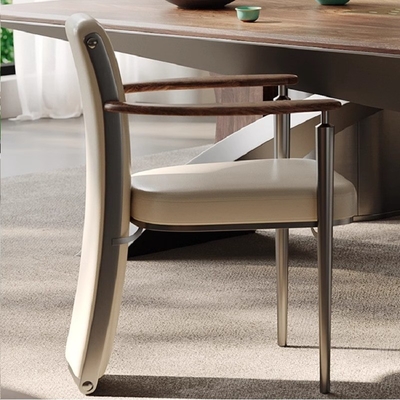 Italian Style Wooden Dining Chair High Back Hotel Dining Chair Light Luxury OEM ODM