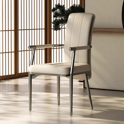 Indoor Italian Type Solid Wood Armrest Chair , Tea Table Master Chair OEM Design
