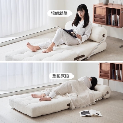 Dual Purpose Living Room Single Sofa Bed Chair Dual Rollaway Lazy Single Couch Bed