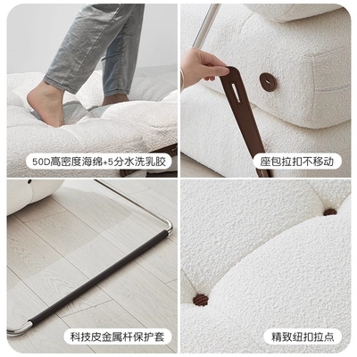 Dual Purpose Living Room Single Sofa Bed Chair Dual Rollaway Lazy Single Couch Bed