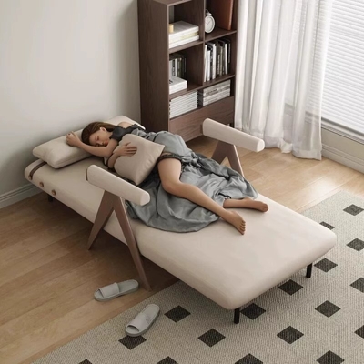 Custom Design Single Folding Chair Bed Dual Use , Fold Out Sofa Bed For Small Rooms