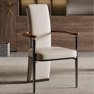 Jersey Island Casual Single Chair Retro Genuine Leather Designer Single Seat Sofa