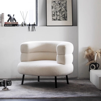 Lazy Study Reading Single Chair Fabric Casual Chinese Style High Legged Single Sofa