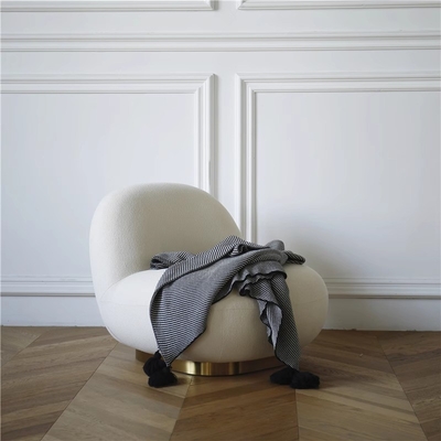 Single Person Rotating Small Cloud Sofa Light Luxury Individual Sofa Chair OEM Size