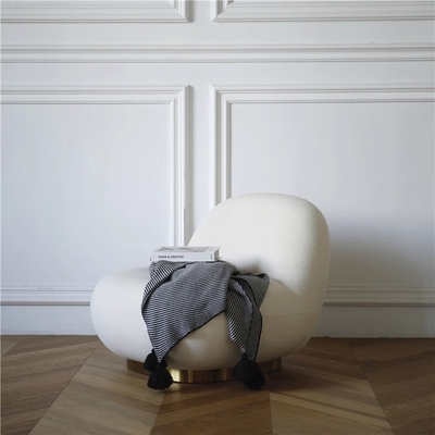 Single Person Rotating Small Cloud Sofa Light Luxury Individual Sofa Chair OEM Size