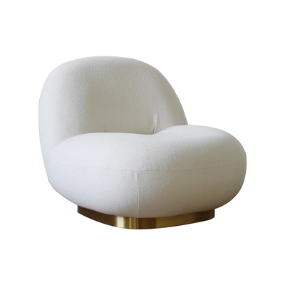 Single Person Rotating Small Cloud Sofa Light Luxury Individual Sofa Chair OEM Size