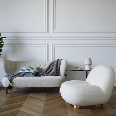 Single Person Rotating Small Cloud Sofa Light Luxury Individual Sofa Chair OEM Size