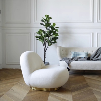 Single Person Rotating Small Cloud Sofa Light Luxury Individual Sofa Chair OEM Size