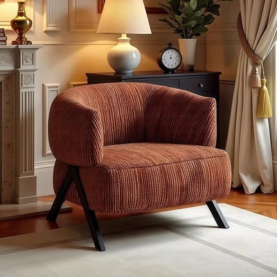 Living Room Balcony Leisure Single Sofa Chair Solid Wood Modern Single Lounge Chair