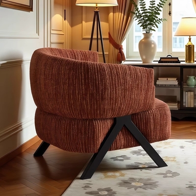 Living Room Balcony Leisure Single Sofa Chair Solid Wood Modern Single Lounge Chair