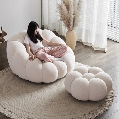 OEM Compressible Lazy Leisure Pumpkin Sofa Chair Foam Back For Lying And Sleeping