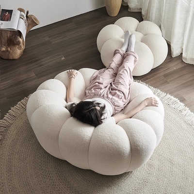OEM Compressible Lazy Leisure Pumpkin Sofa Chair Foam Back For Lying And Sleeping