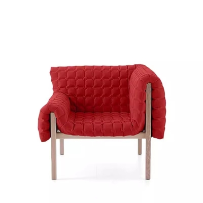 Living Room Nordic Style Solid Wood Single Sofa Chair Custom Desgin Single Lounge Chair