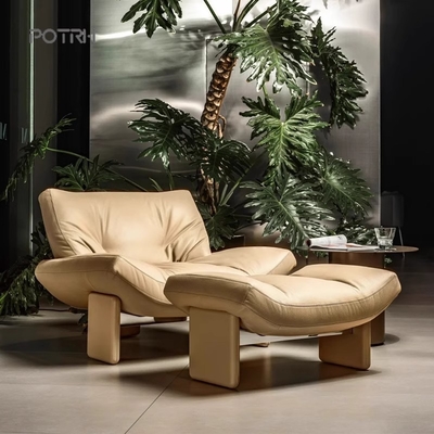 Living Room  Single Sofa Chair Solid Wood  Designer Armchair High End