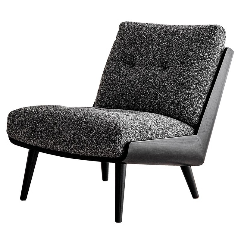 Simple Leather Single Sofa Chair Modern Cowhide Leisure Atmospheric Chair Small Sized