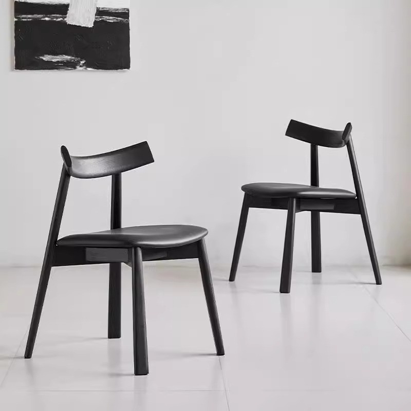 Ash Wood Modern Dining Chair Home Simple Restaurant Dining Table Chair High End